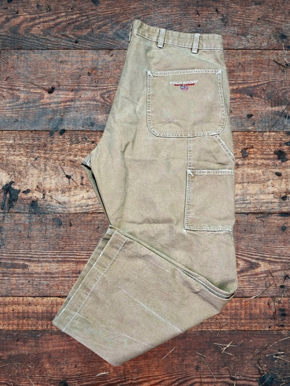 Ralph Lauren Polo Sport Khaki Cargo Carpenter Pants
